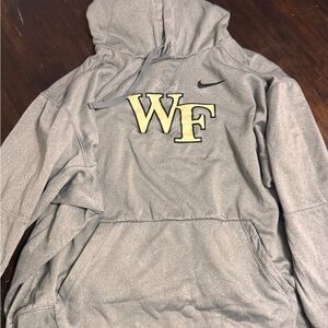 Nike Heather Gray Wake Forest Hoodie